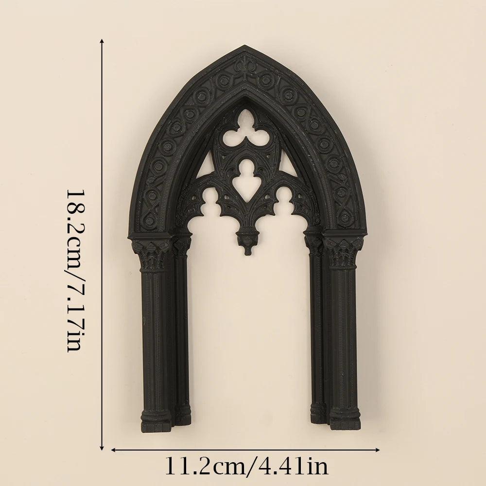 Gothic Style Double Column Arch Wall Decor Frame - Witch Home Wall Art Halloween Decor-MoonChildWorld