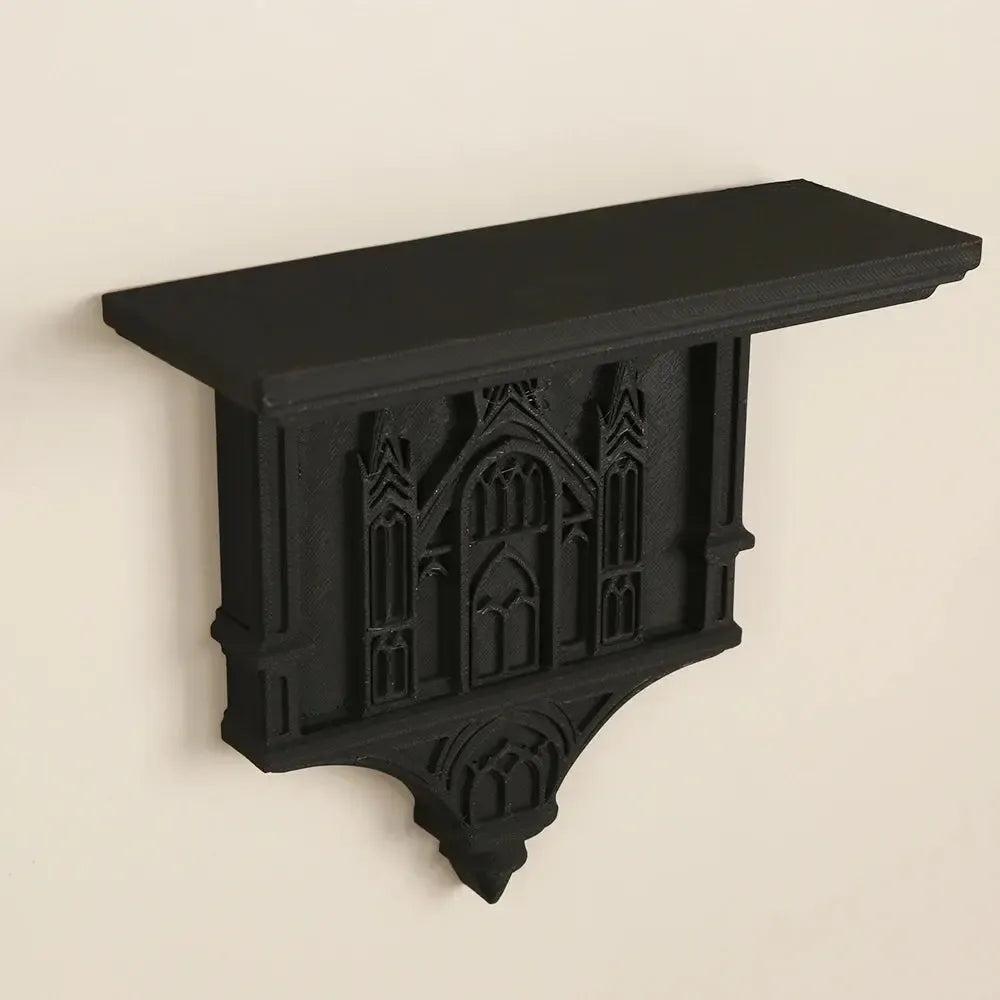 Gothic Style Wall Shelf For Retro-Style Home Wall Storage & Witchy Halloween Decoration-MoonChildWorld