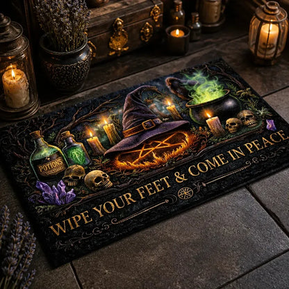 Gothic Witch Doormat – Halloween Witchy Welcome Mat for Dark Aesthetic Decor_mockup_2.webp