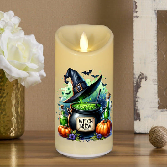 Gothic Witch Flameless LED Candle-MoonChildWorld