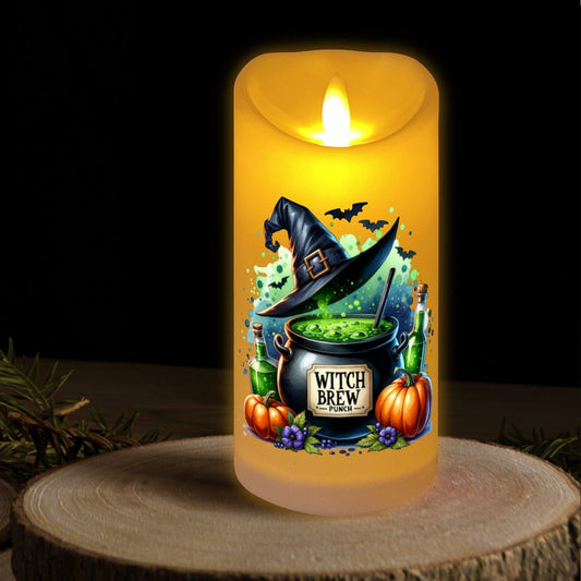 Gothic Witch Flameless LED Candle-MoonChildWorld