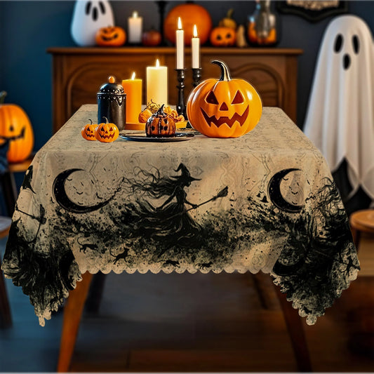 Happy Halloween tablecloth for seasonal party table decor