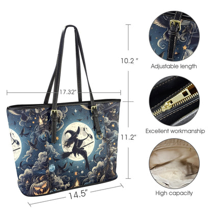 Gothic Witch Halloween Tote Bag-MoonChildWorld