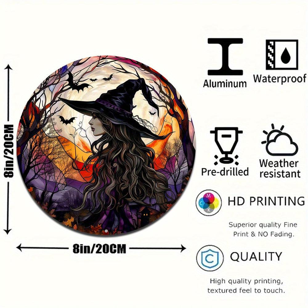 Gothic Witch Metal Sign Halloween Home Decor-MoonChildWorld
