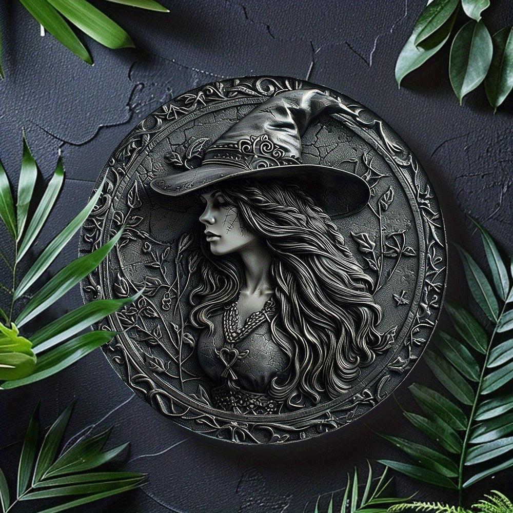 Gothic Witch Metal Sign Mystic Home Decor-MoonChildWorld