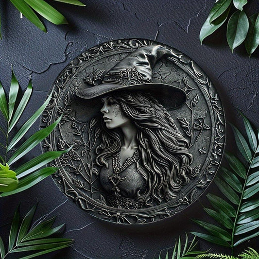 Gothic Witch Metal Sign Mystic Home Decor-MoonChildWorld