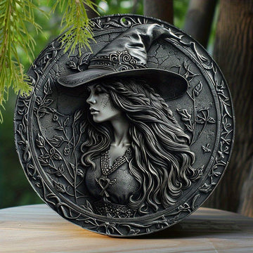 Gothic Witch Metal Sign Mystic Home Decor-MoonChildWorld