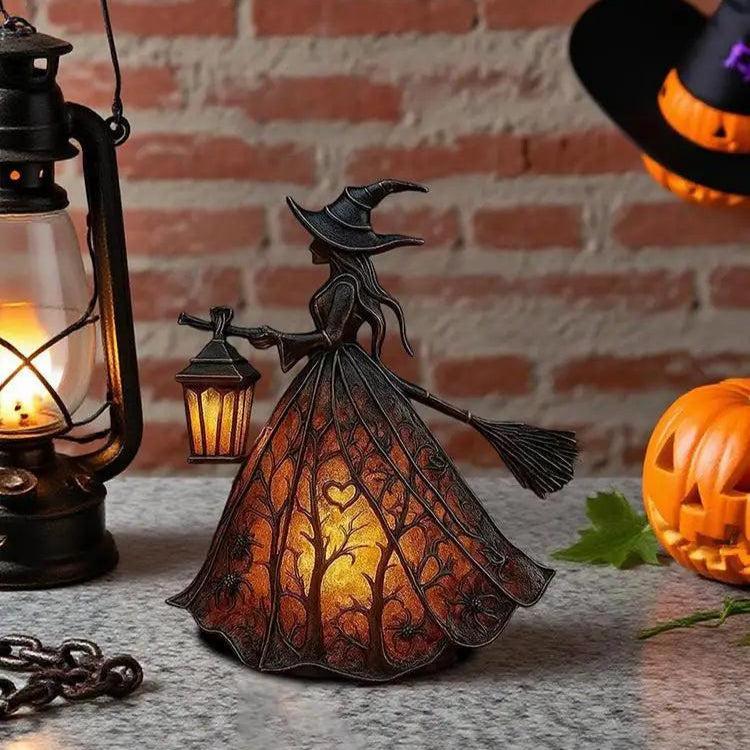 Gothic Witch Table Decor Halloween Witch Light Decoration-MoonChildWorld