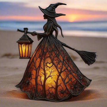Gothic Witch Table Decor Halloween Witch Light Decoration-MoonChildWorld