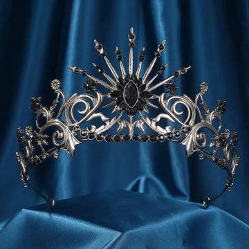 Gothic Witch Tiara - Halloween Crown & Dark Queen Headpiece-MoonChildWorld
