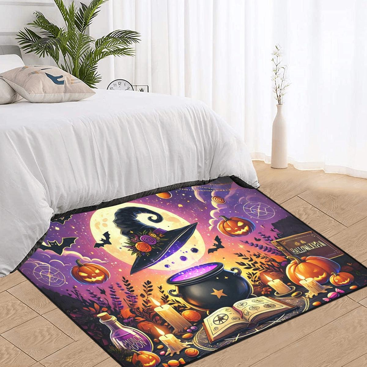 Gothic Witchy Area Rug Spooky Carpet for Halloween-MoonChildWorld
