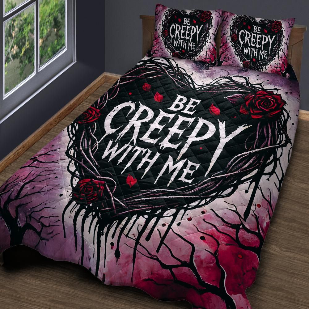 Gothic Witchy Quilt Bedding Set for Valentine-MoonChildWorld
