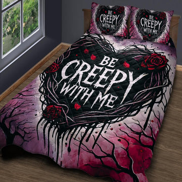 Gothic Witchy Quilt Bedding Set for Valentine-MoonChildWorld
