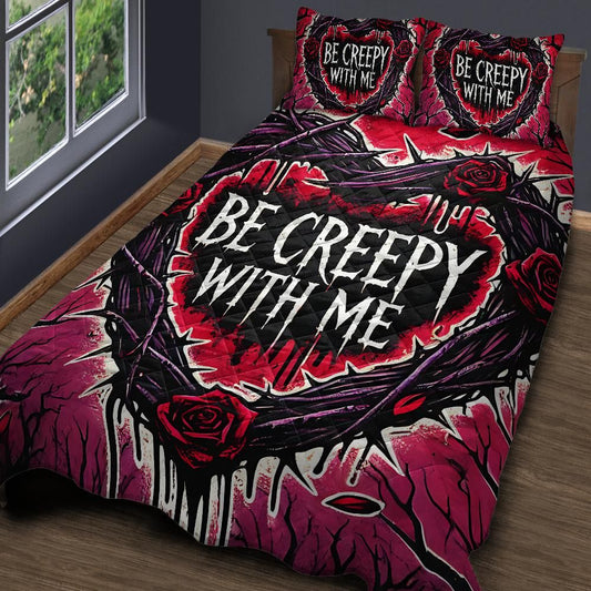 Gothic Witchy Quilt Bedding Set for Valentine-MoonChildWorld