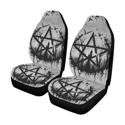 Gothic pentacle witchcraft Car Seat Cover-MoonChildWorld