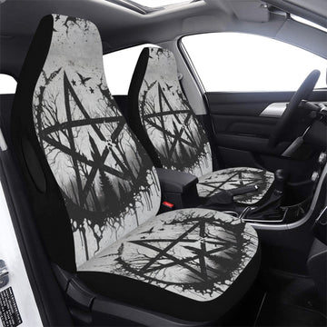 Gothic pentacle witchcraft Car Seat Cover-MoonChildWorld