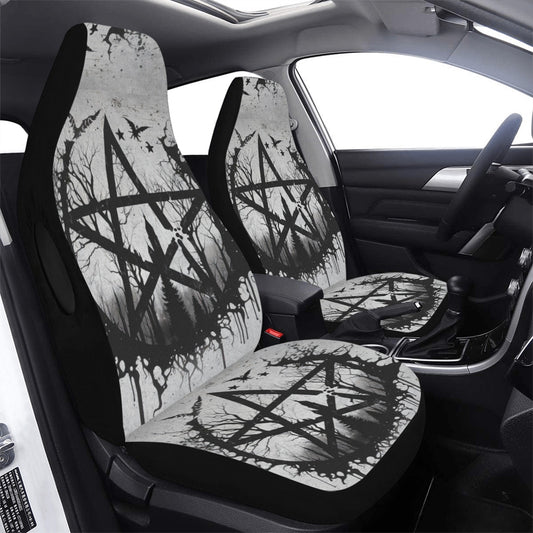 Gothic pentacle witchcraft Car Seat Cover-MoonChildWorld