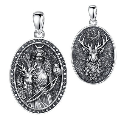 Size reference for the Greek goddess Artemis necklace