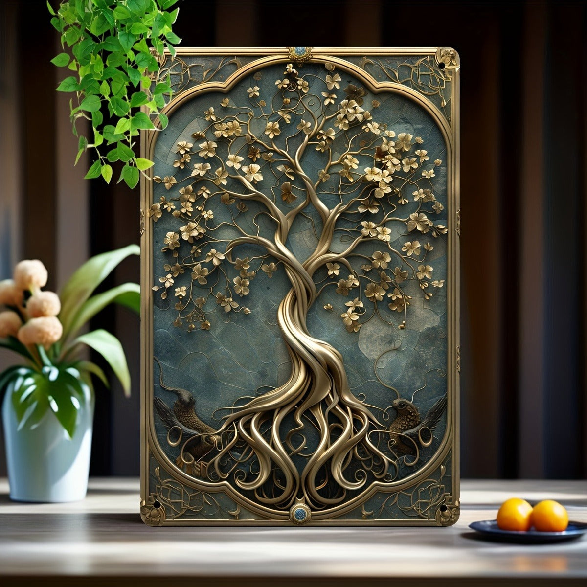 Tree Of Life Metal Sign Spiritual Tree Wall Art Tree of life Pagan Home Decor-MoonChildWorld