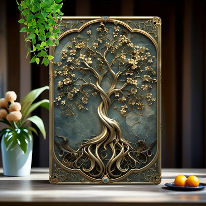 Tree Of Life Metal Sign Spiritual Tree Wall Art Tree of life Pagan Home Decor-MoonChildWorld