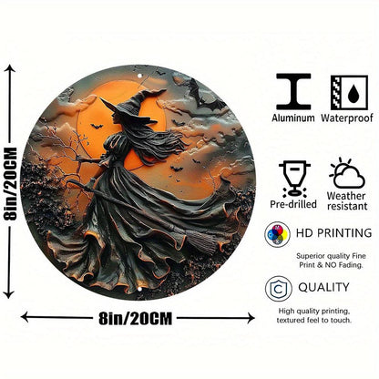 Dark Witch Halloween Metal Sign Gothic Decor-MoonChildWorld