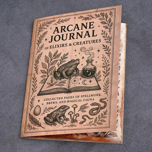 Grimoire Journal 26 Spellbook Pages Witchcraft Junk Journal Kit Dark Academia Witchy Ephemera-MoonChildWorld