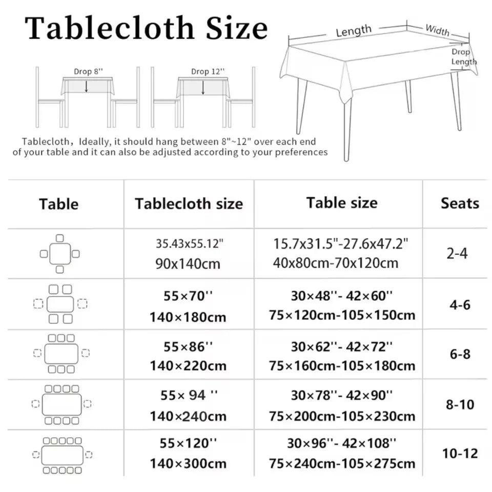 Halloween Black Cat Bat Skull Tablecloth Gothic Table Decor-MoonChildWorld