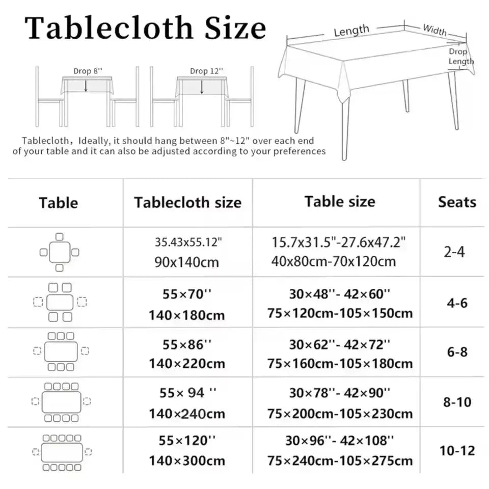 Halloween Black Cat Bat Skull Tablecloth Gothic Table Decor-MoonChildWorld