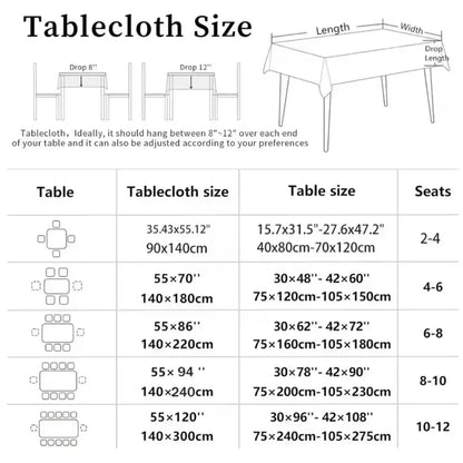 Halloween Black Cat Bat Skull Tablecloth Gothic Table Decor-MoonChildWorld