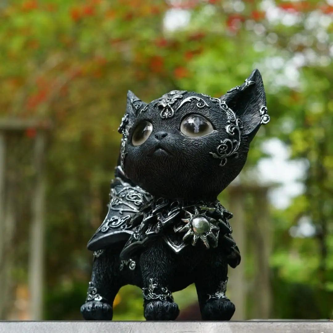 Halloween Black Cat Statue Gothic Ornament Witch Home Decor-MoonChildWorld