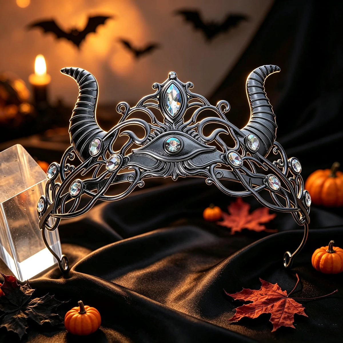 Demon horn tiara shown from above