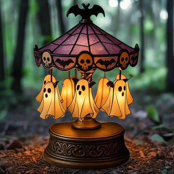Halloween Ghost Carousel Night Light for Witch Home Decor-MoonChildWorld