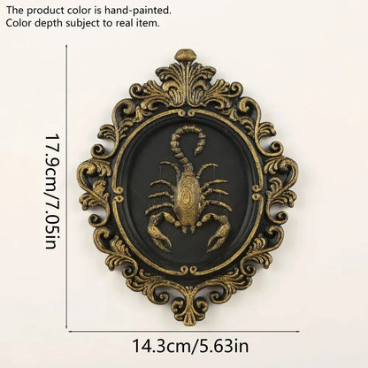 Size reference for the gothic scorpion relief wall decor