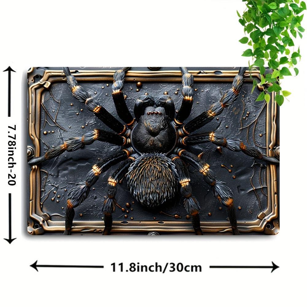 Halloween Spider Metal Sign Spider Wall Art Gothic Home Decor-MoonChildWorld