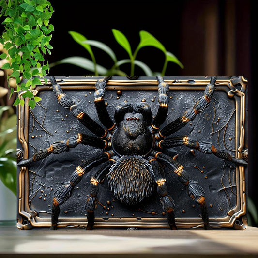 Halloween Spider Metal Sign Spider Wall Art Gothic Home Decor-MoonChildWorld