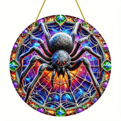 Halloween Spider Suncatcher Gothic Spider Window Hanging-MoonChildWorld