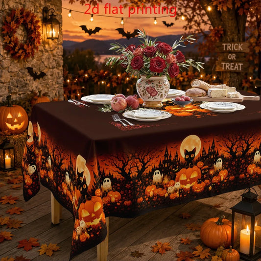 Halloween tablecloth for spooky seasonal table decor
