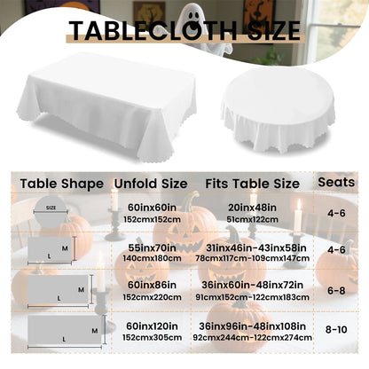Halloween truck tablecloth with rustic pumpkin party decor