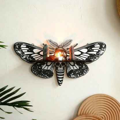 Halloween Wall Decor Death Moth Crystal Shelf Gothic Home Decor-MoonChildWorld