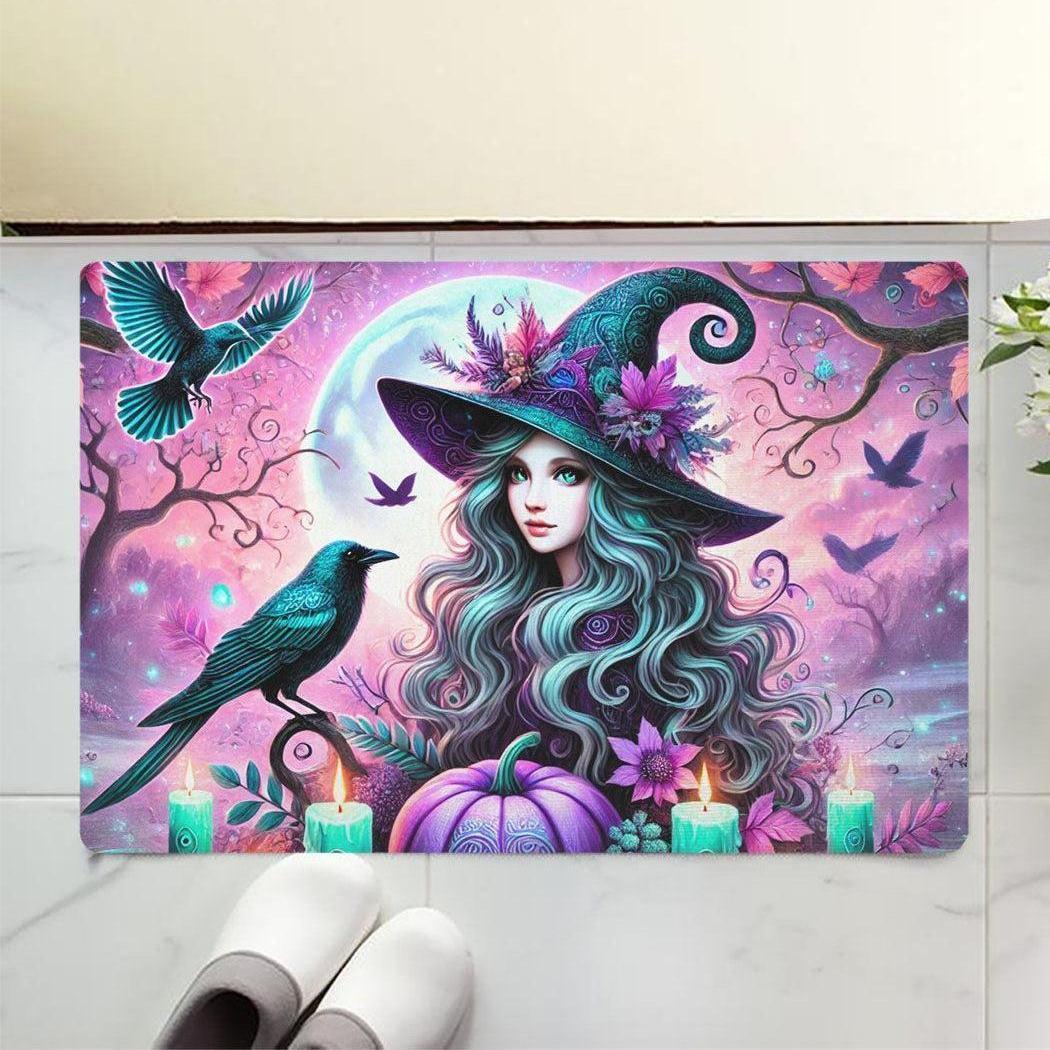 Halloween Witch Doormat Gothic Doormat for Spooky Season-MoonChildWorld