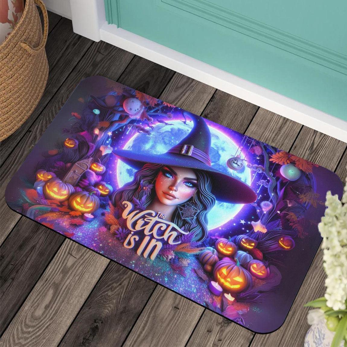 Halloween Witch Doormat Gothic Doormat for Spooky Season-MoonChildWorld