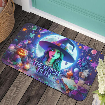 Halloween Witch Doormat Gothic Doormat for Spooky Season-MoonChildWorld