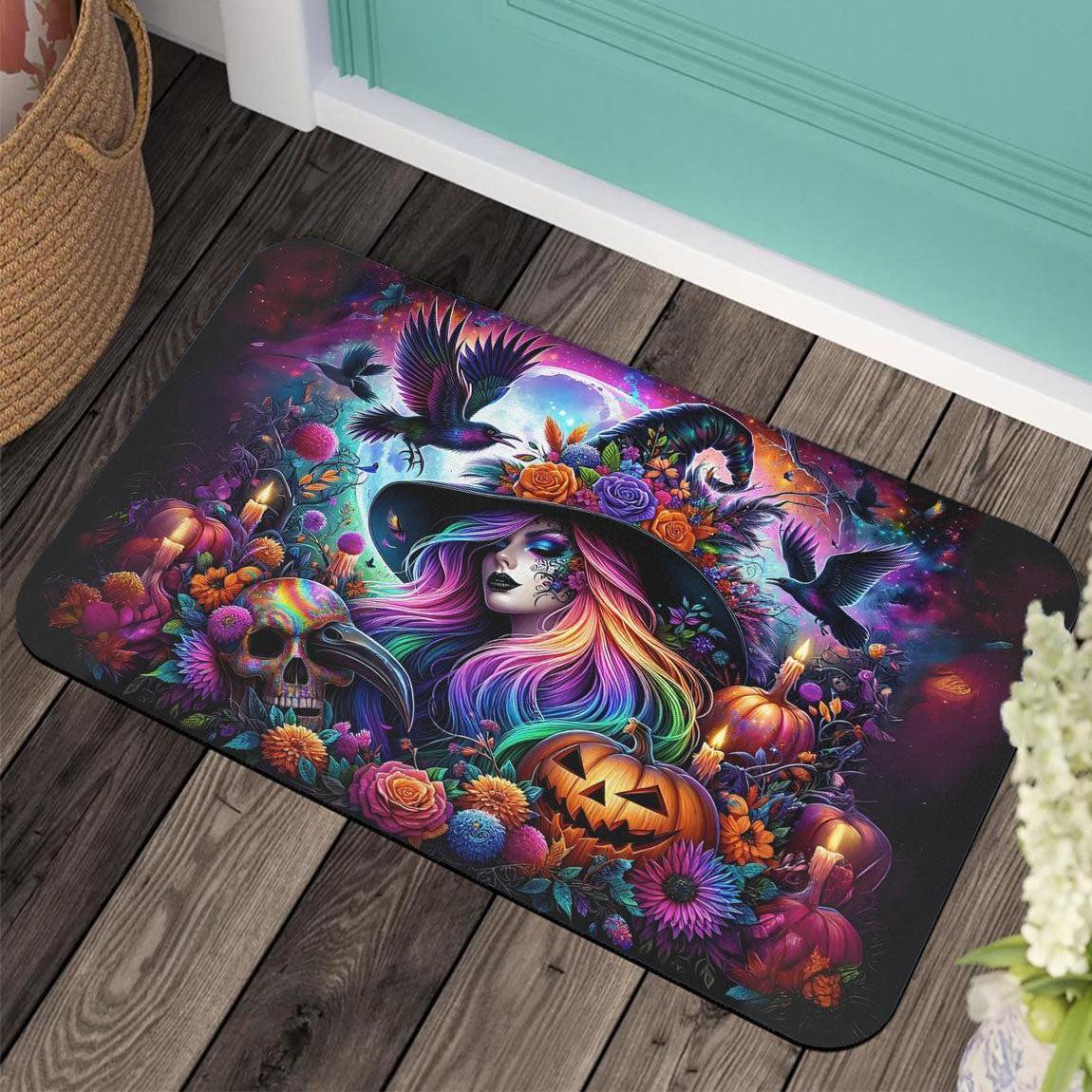 Halloween Witch Doormat Gothic Doormat for Spooky Season-MoonChildWorld