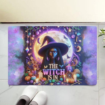 Halloween Witch Doormat Mystic Witch Doormat for Spooky Season-MoonChildWorld