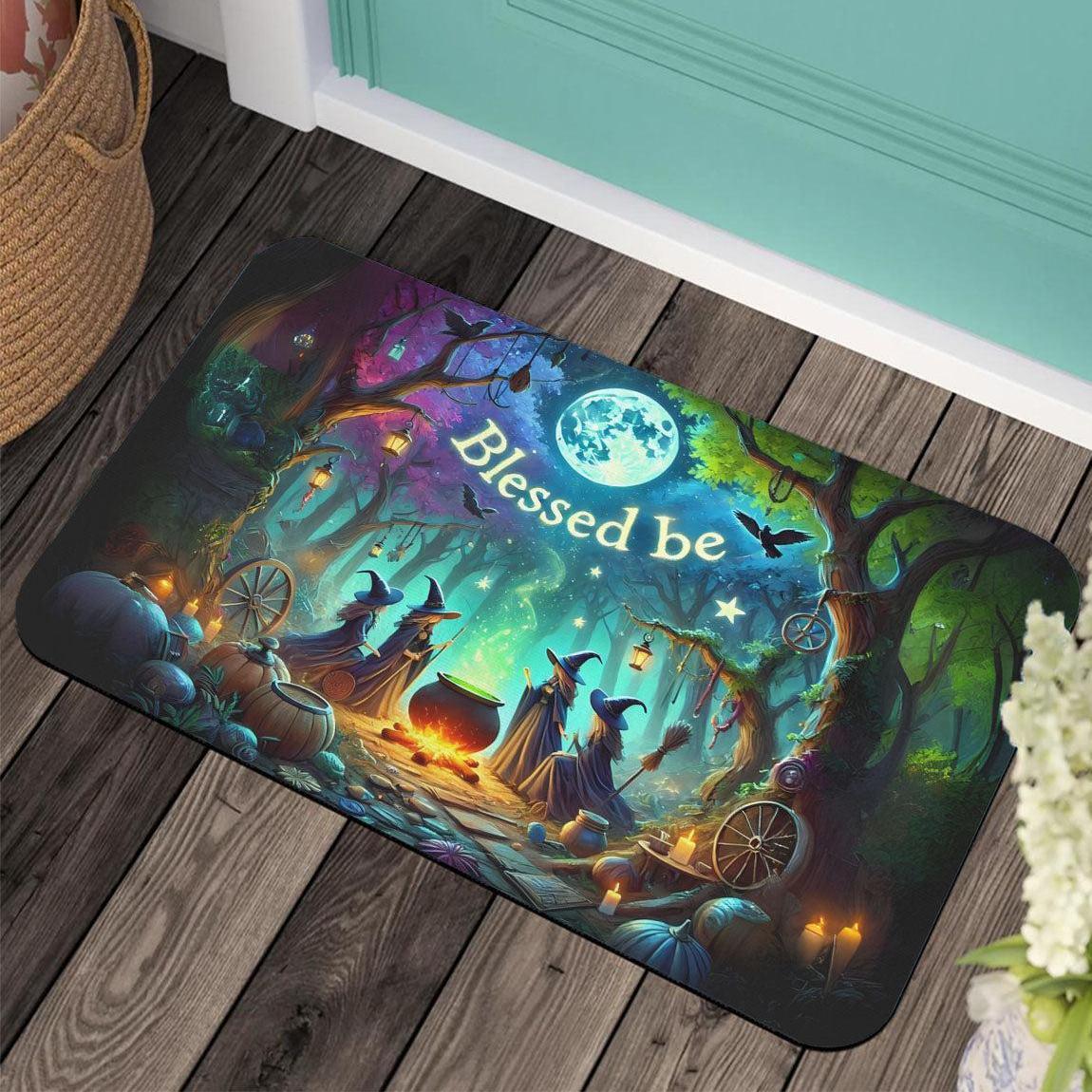 Halloween Witch Doormat for Spooky Season-MoonChildWorld
