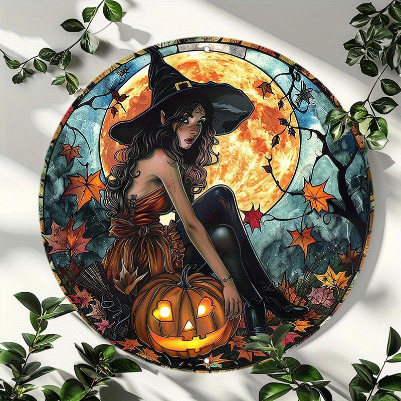Halloween Witch Metal Sign Spooky Home Decor-MoonChildWorld