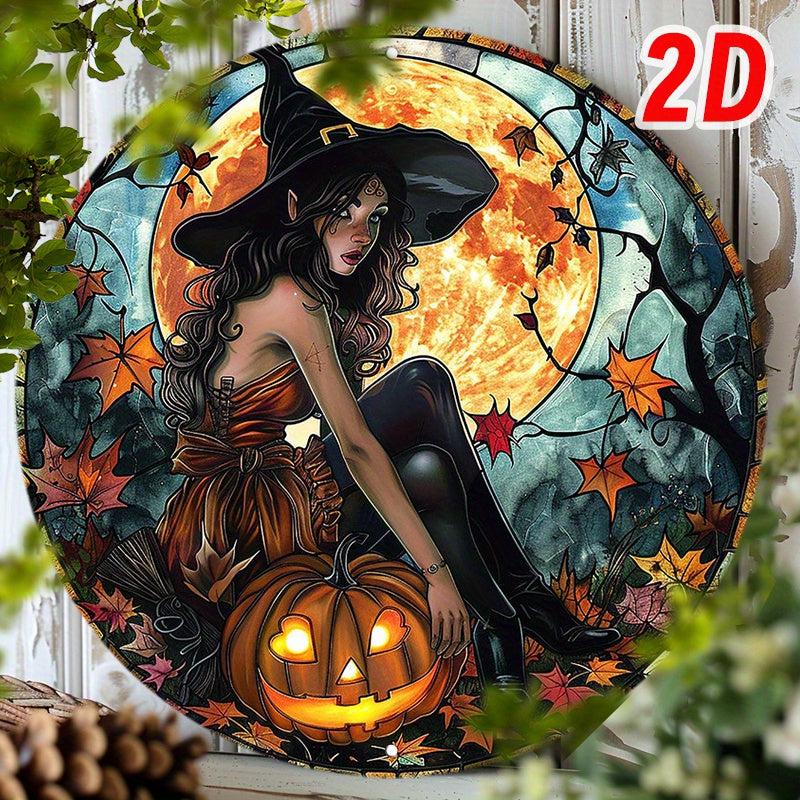 Halloween Witch Metal Sign Spooky Home Decor-MoonChildWorld