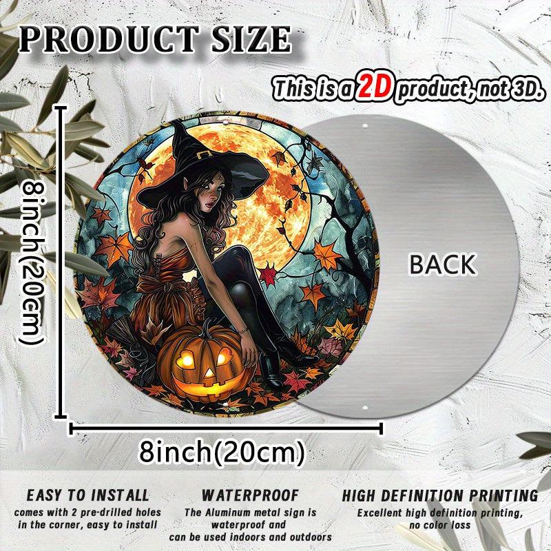 Halloween Witch Metal Sign Spooky Home Decor-MoonChildWorld