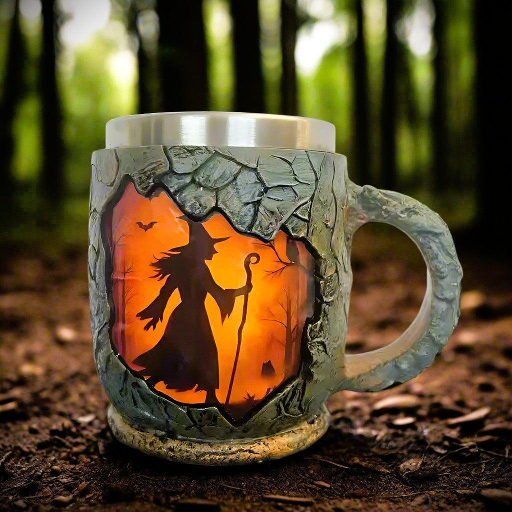 Halloween Witch Mug Gothic Coffee Mug-MoonChildWorld