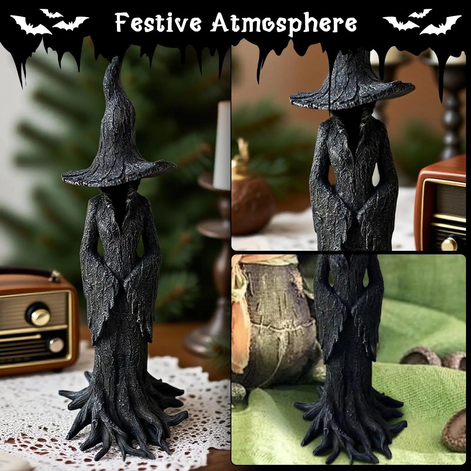 Halloween Witch Statue Gothic Witch Table Ornament-MoonChildWorld